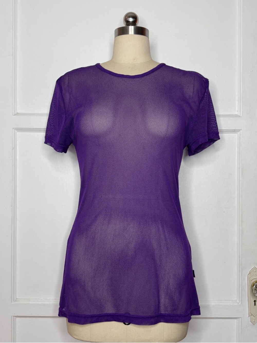 Tripp purple mesh tee